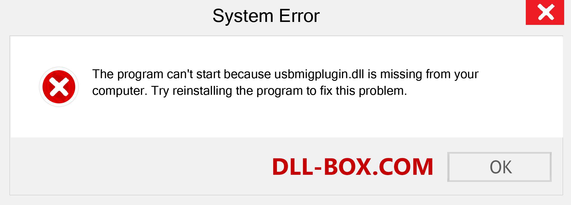  usbmigplugin.dll file is missing?. Download for Windows 7, 8, 10 - Fix  usbmigplugin dll Missing Error on Windows, photos, images